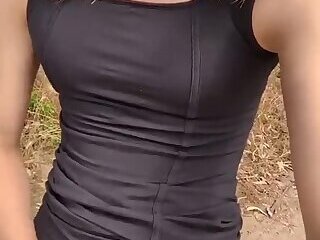 Outdoor black top cum