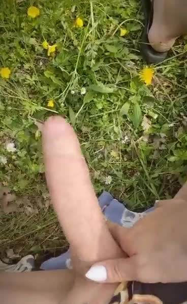 Countryside cumshot